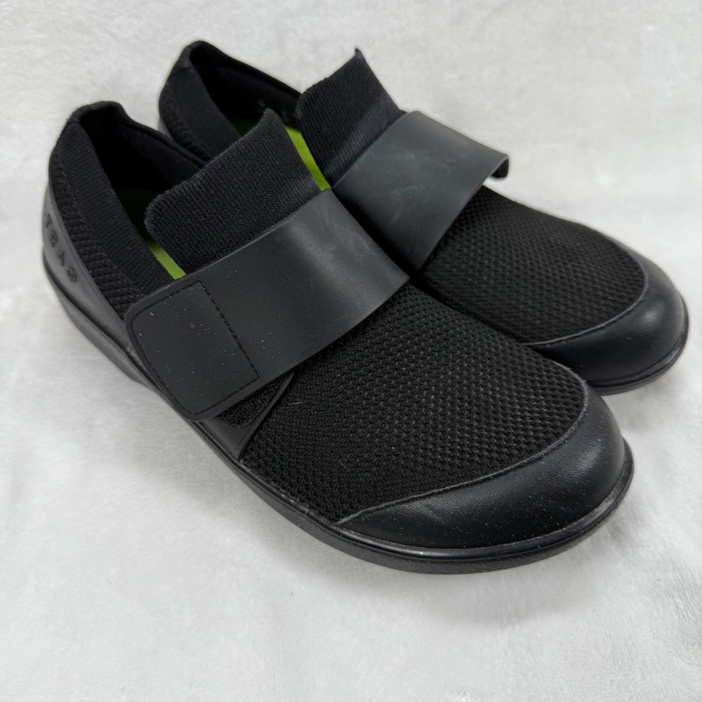 TRAQ By Alegria Qarma Walking Shoe Superfeet Insoles Black Mesh Size 38 US 7